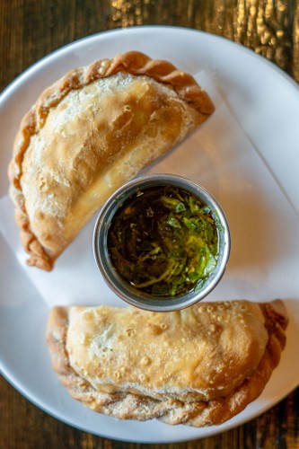 Argentine empanadas filled with beef or ham and cheese