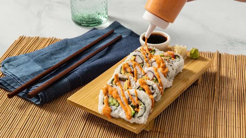 sushi with creamy sauce atlanta