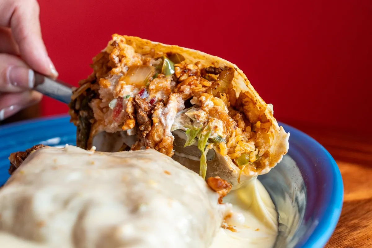 Burrito Bandido at Juanito's Mexican Restaurant